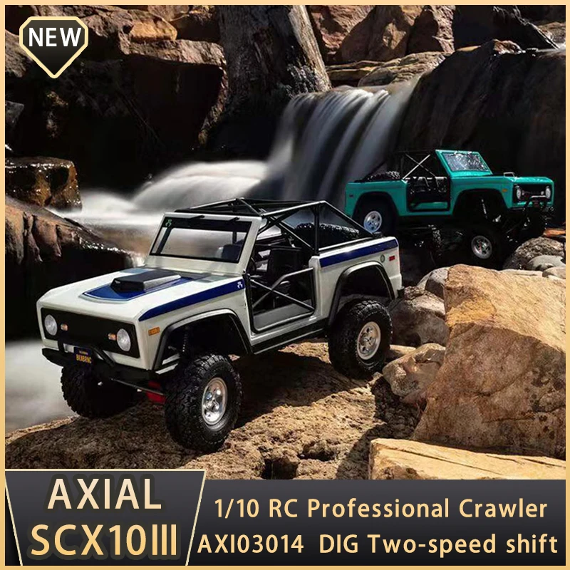 

AXIAL SCX10 Ⅲ AXI03014 1/10 RC Electric Remote Control 4WD Crawler Model Simulation Off-Road Vehicle DIG Two-Speed Shift