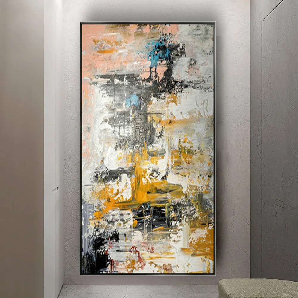 Indoor Large Size Murals Hand-Painted Pink Yellow Landscape Oil Painting On Canvas Wall Art Pictures Decor Living Room Home Gift 
Indoor Large Size Murals Hand-Painted Pink Yellow Landscape Oil Painting On Canvas Wall Art Pictures Decor Living Room Home Gift