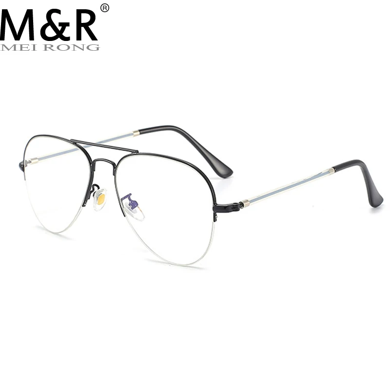 Прозрачные зеркальные очки для мужчин и женщин, очки-авиаторы с защитой от сисветильник для близорукости, очки для близорукости