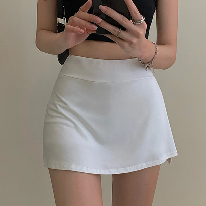 Tennis Skirt Women High Waist Sexy Girl Tight Bag Hip Short Skirt Summer Sports Culottes Split A-line Mini Skirt Y2K
Tennis Skirt Women High Waist Sexy Girl Tight Bag Hip Short Skirt Summer Sports Culottes Split A-line Mini Skirt Y2K