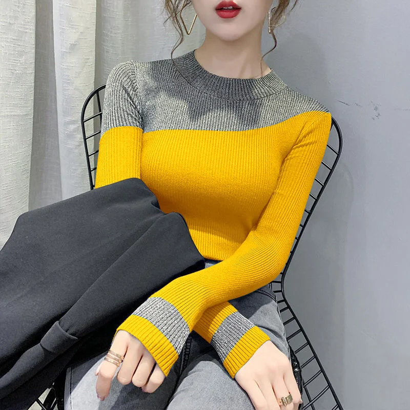 Thin Women's Sweaters, Turtleneck Sweater, Lady Long Sleeve Top, Korean Fashion Women's Clothing, Autumn Slots Pullover Tops
Thin Women's Sweaters, Turtleneck Sweater, Lady Long Sleeve Top, Korean Fashion Women's Clothing, Autumn Slots Pullover Tops