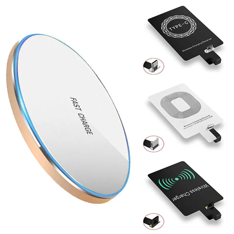 Original Universal Wireless Charging Pad For iPhone5 6 7 8 Wireless Charger+Qi Receiver Coil For Samsung Xiaomi Huawei
Original Universal Wireless Charging Pad For iPhone5 6 7 8 Wireless Charger+Qi Receiver Coil For Samsung Xiaomi Huawei