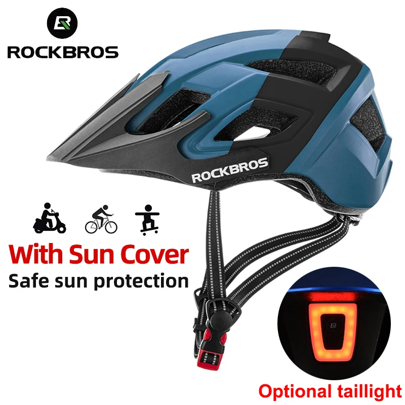 Велосипедный шлем ROCKBROS с задним фонарем, перезаряжаемая, для горных велосипедов, Защитная крышка с съемными полями, оборудование для велоспорта
Велосипедный шлем ROCKBROS с задним фонарем, перезаряжаемая, для горных велосипедов, Защитная крышка с съемными полями, оборудование для велоспорта