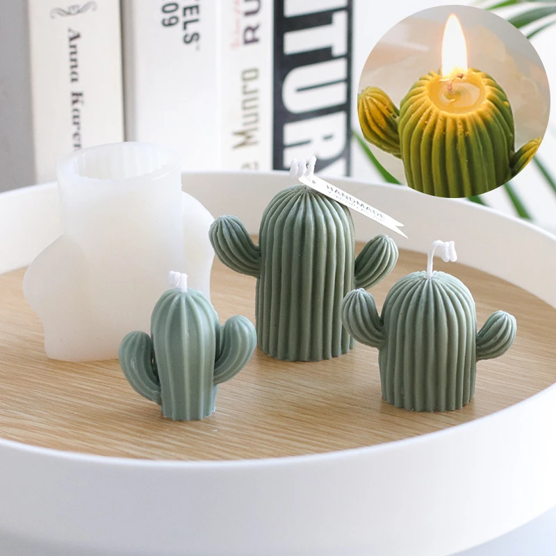 3D Cactus Scented Candle Silicone Mold DIY Simulation Succulent Ornaments Silicone Mold Plaster Making Tools Home Decor Crafts
3D Cactus Scented Candle Silicone Mold DIY Simulation Succulent Ornaments Silicone Mold Plaster Making Tools Home Decor Crafts