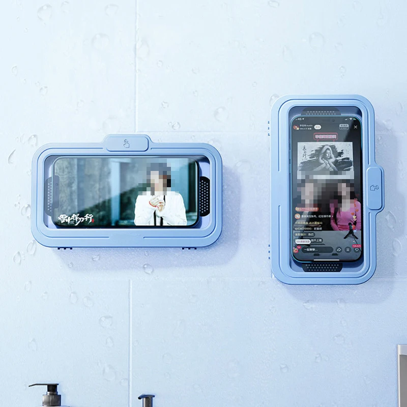 Bathroom Mobile Phone Holder Waterproof Rotatable Wall-mounted Punch-free Stand Anti-fog Touch Screen Mobile Phone Rack
Bathroom Mobile Phone Holder Waterproof Rotatable Wall-mounted Punch-free Stand Anti-fog Touch Screen Mobile Phone Rack