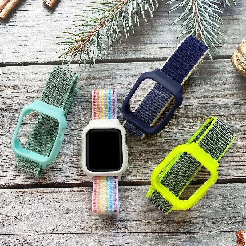 Case+Strap For Apple Watch Band 45mm 41mm iWatch 7 6 5 4 3 Se 40mm 42mm Sport Belt Nylon Loop Band For Apple Watch Bracelet 44mm
Case+Strap For Apple Watch Band 45mm 41mm iWatch 7 6 5 4 3 Se 40mm 42mm Sport Belt Nylon Loop Band For Apple Watch Bracelet 44mm