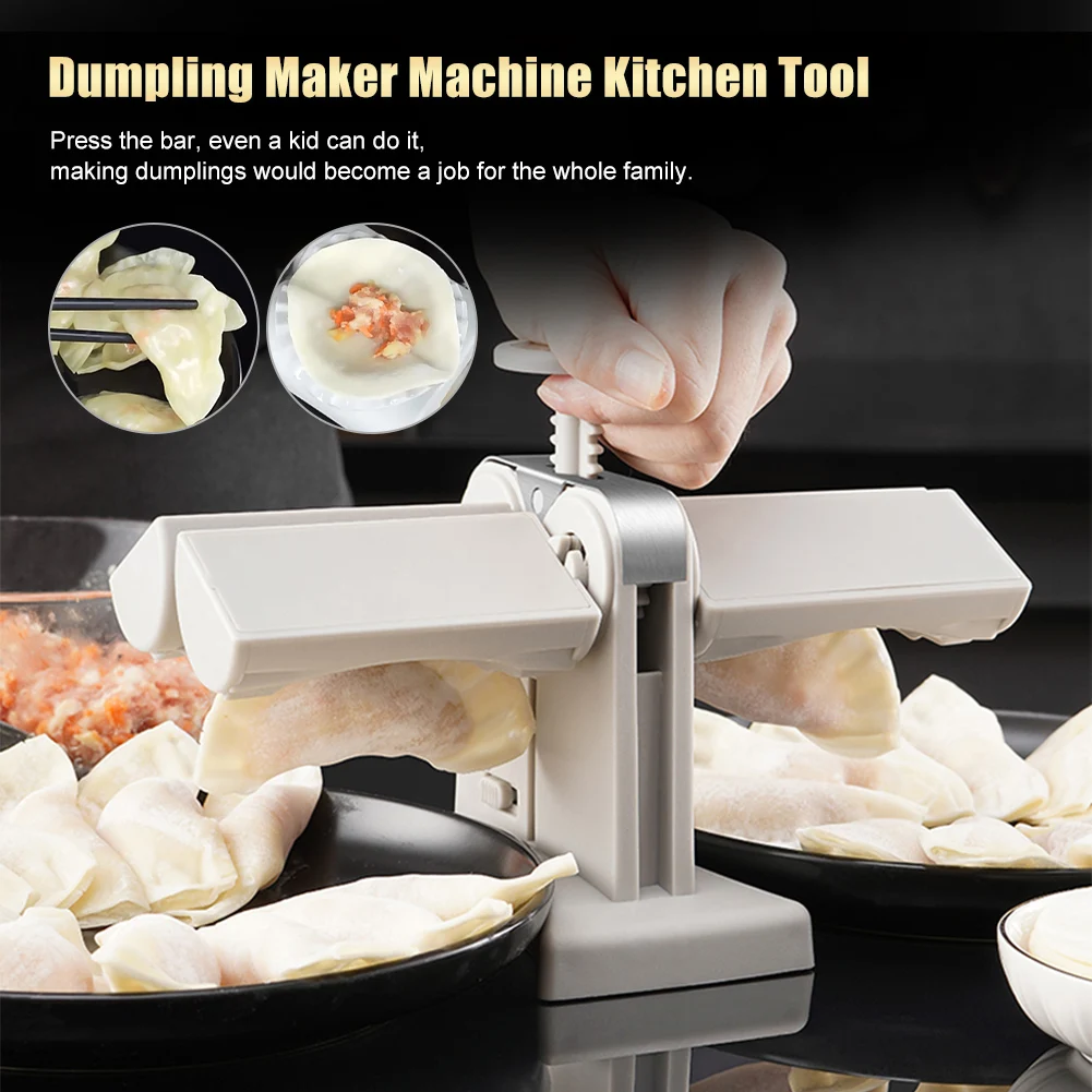 Dumpling Maker Machine Kitchen Tool Double Head Press Dumpling Mold DIY Skin Wrapper DIY Empanadas Ravioli Mould Baking Tool
Dumpling Maker Machine Kitchen Tool Double Head Press Dumpling Mold DIY Skin Wrapper DIY Empanadas Ravioli Mould Baking Tool