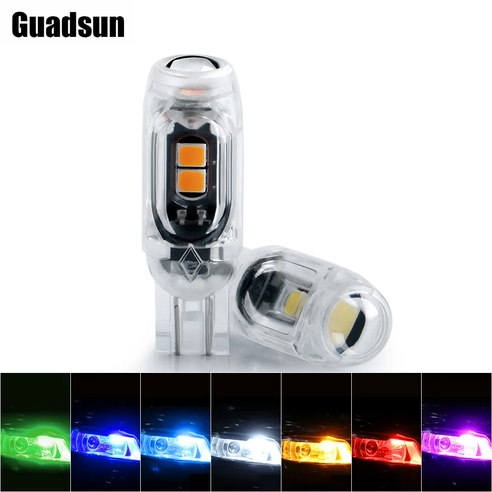 Guadsun 2X LED T10 3030 Chips W5W WY5W 194 168 2825 Bulbs 5SMD 12V Car Interior Light Instrument Plate Lamp Reading Light White
Guadsun 2X LED T10 3030 Chips W5W WY5W 194 168 2825 Bulbs 5SMD 12V Car Interior Light Instrument Plate Lamp Reading Light White