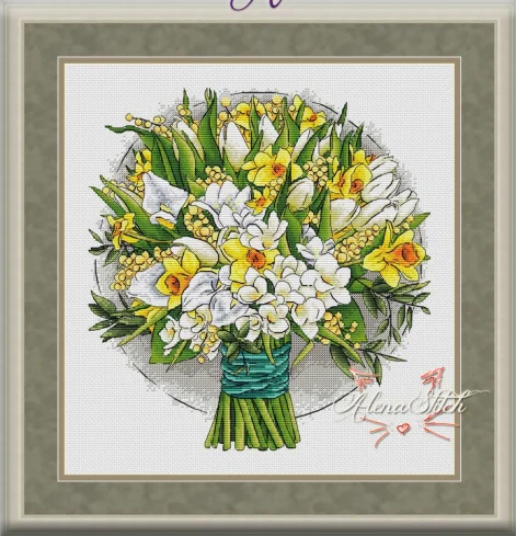 Morning Narcissus-Beautiful Lovely Counted Cross Stitch Kit, Top Quality, Height DIY Needle Work, 37-38
Morning Narcissus-Beautiful Lovely Counted Cross Stitch Kit, Top Quality, Height DIY Needle Work, 37-38