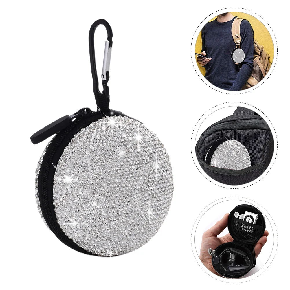 1pc Earphone Bag Durable Good Useful Fine Rhinestone Earphone Bag Storing Bag For Earphone
1pc Earphone Bag Durable Good Useful Fine Rhinestone Earphone Bag Storing Bag For Earphone