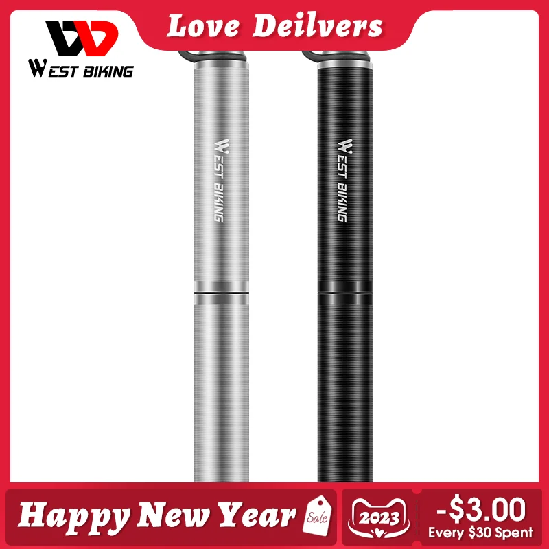 WEST BIKING Bicycle Pump 160PSI High Pressure Portable Air Pump Aluminum Alloy Inflator For Cycling MTB Balls Schrader Prosta 
WEST BIKING Bicycle Pump 160PSI High Pressure Portable Air Pump Aluminum Alloy Inflator For Cycling MTB Balls Schrader Prosta