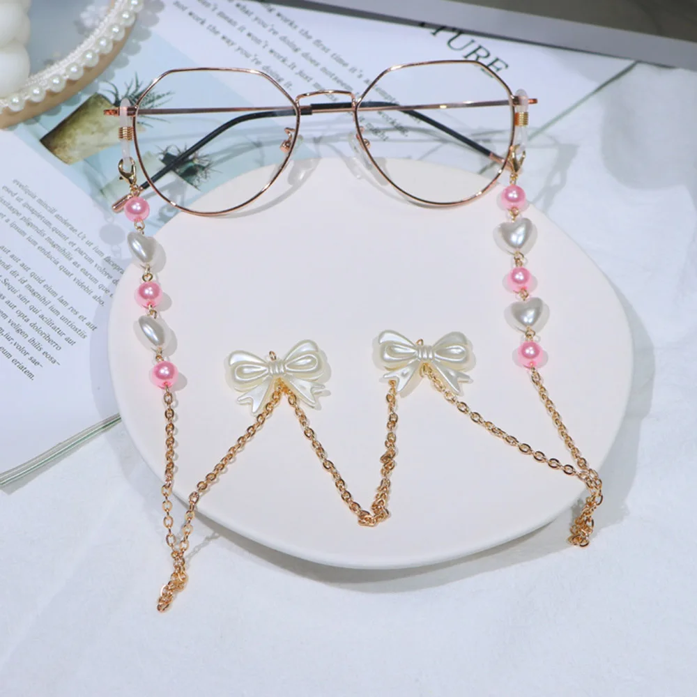 Модные искусственные ремешки, очки в форме сердца, цепочка для очков, цепочка из золотых звеньев, жемчужный бант, цепочка для очков
Модные искусственные ремешки, очки в форме сердца, цепочка для очков, цепочка из золотых звеньев, жемчужный бант, цепочка для очков