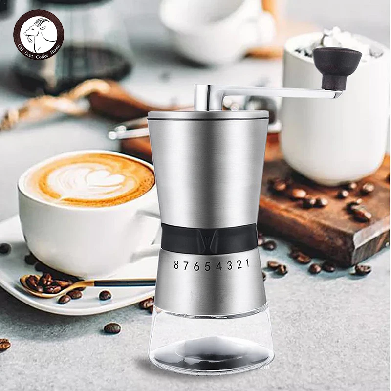 Coffee Mill High Quality Stainless Steel Hand Crank Grinding Conical Ceramic Coffee Grinder Manual Coffee Grinder Mill
Coffee Mill High Quality Stainless Steel Hand Crank Grinding Conical Ceramic Coffee Grinder Manual Coffee Grinder Mill