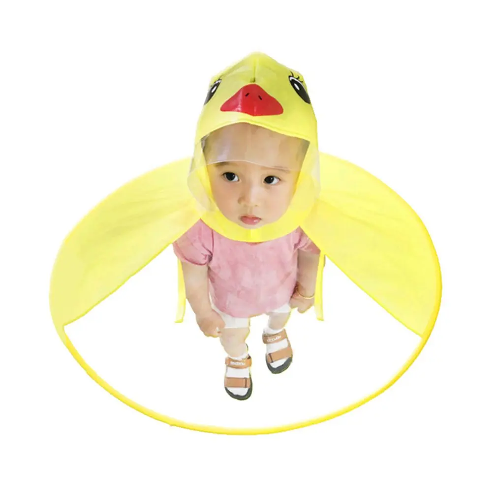 Creative Kids Rain Cover Cute Cartoon Duck UFO Children's Raincoat Boys And Girls Umbrella Hat Windproof Poncho Rain Gear Hot
Creative Kids Rain Cover Cute Cartoon Duck UFO Children's Raincoat Boys And Girls Umbrella Hat Windproof Poncho Rain Gear Hot