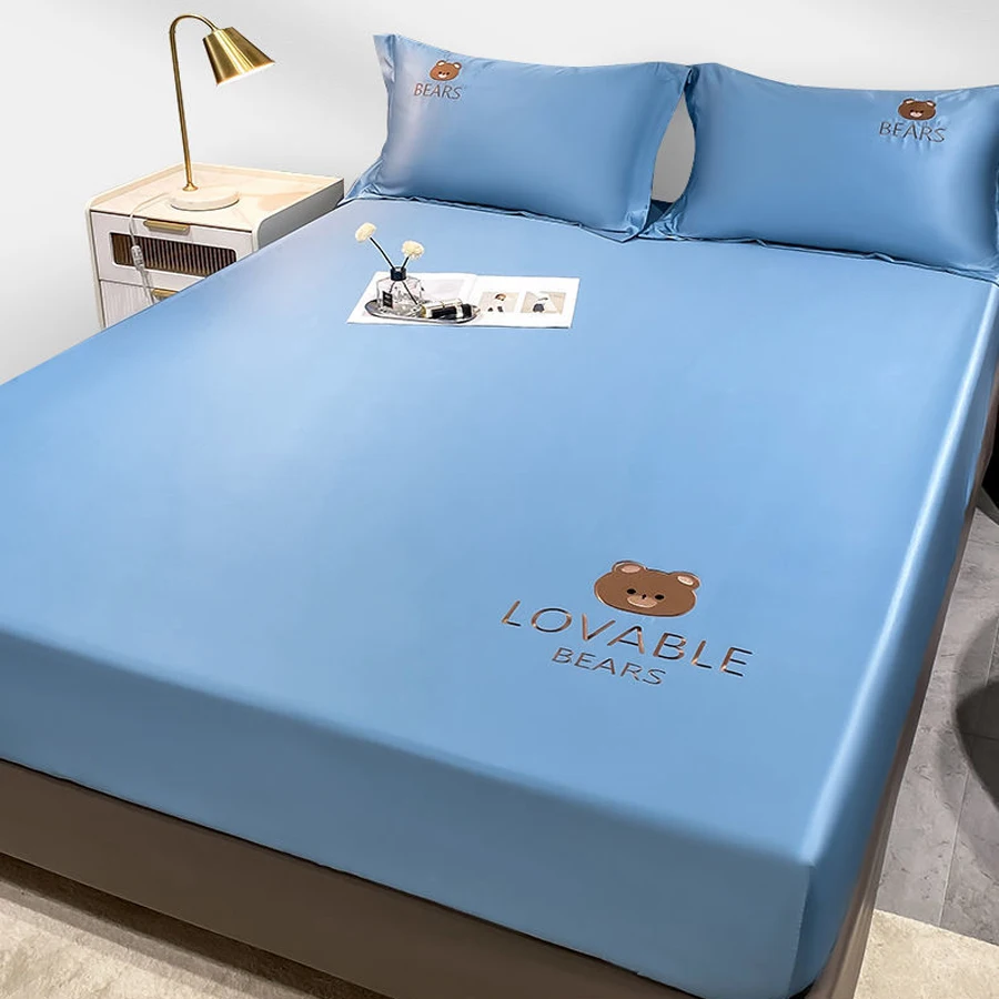 WOSTAR Washable Ice silk fabrics bed sheet elastic fitted sheet style mattress cover 90/150/180cm single double queen king size
WOSTAR Washable Ice silk fabrics bed sheet elastic fitted sheet style mattress cover 90/150/180cm single double queen king size