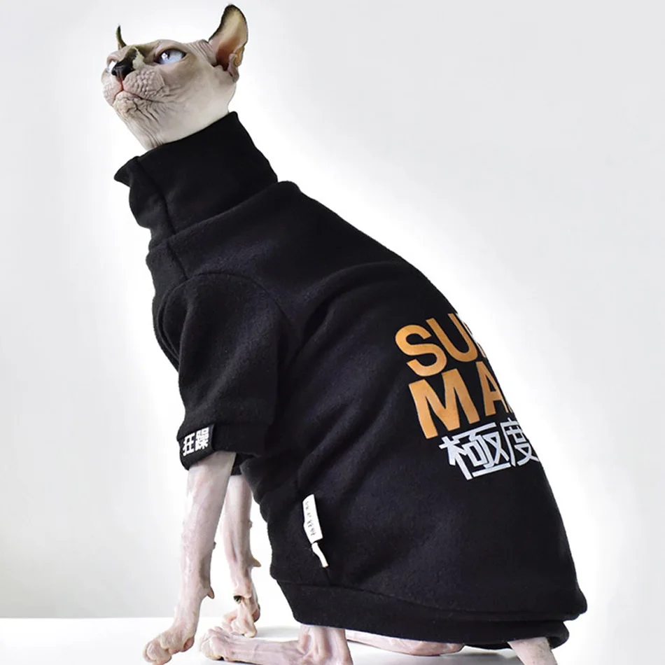 Sphynx Cat Clothes Base Shirt High Neck Clothes For Sphints Kitten Bottoming Shirt Fashion Soft Heated Sphinx Cat Clothes Tshirt
Sphynx Cat Clothes Base Shirt High Neck Clothes For Sphints Kitten Bottoming Shirt Fashion Soft Heated Sphinx Cat Clothes Tshirt