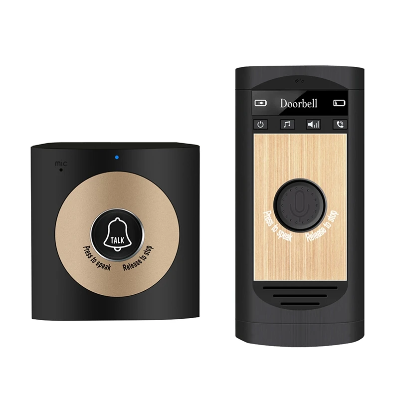 Wireless Voice Intercom Doorbell 2-Way Talk Monitor With Outdoor Unit Button Indoor Unit Receiver Smart Home
Wireless Voice Intercom Doorbell 2-Way Talk Monitor With Outdoor Unit Button Indoor Unit Receiver Smart Home