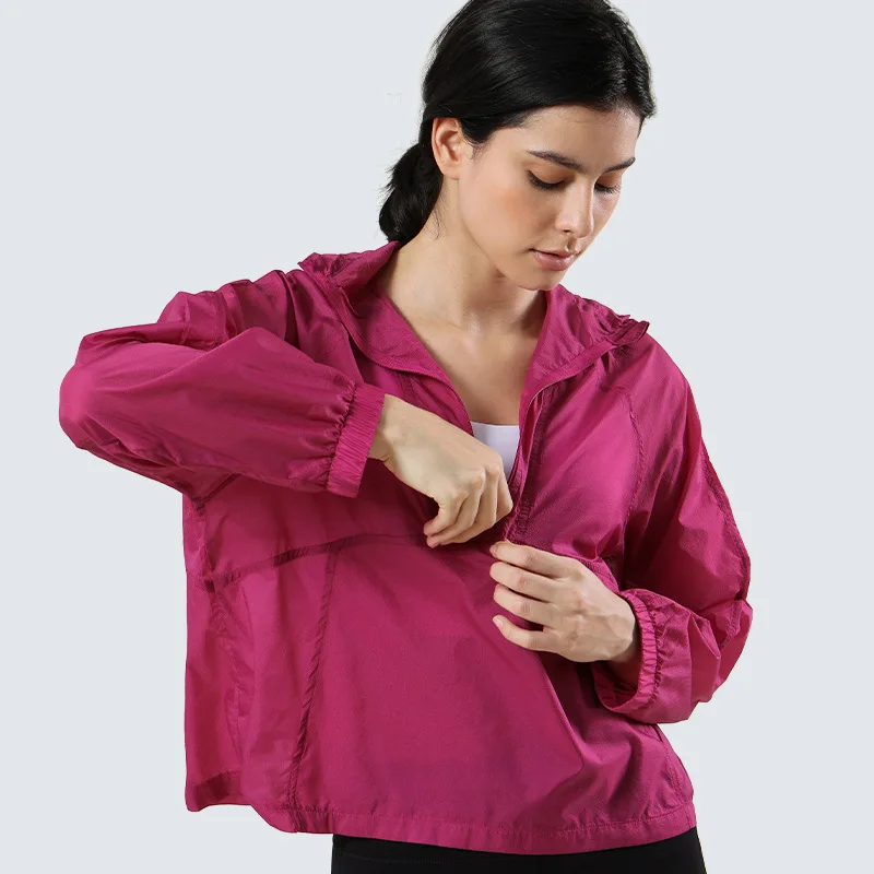 Summer New Sunscreen Jacket Ultra Thin Sunscreen Jacket Yoga Jacket Lightweight Breathable Outdoor Sunscreen Clothing Women
Summer New Sunscreen Jacket Ultra Thin Sunscreen Jacket Yoga Jacket Lightweight Breathable Outdoor Sunscreen Clothing Women