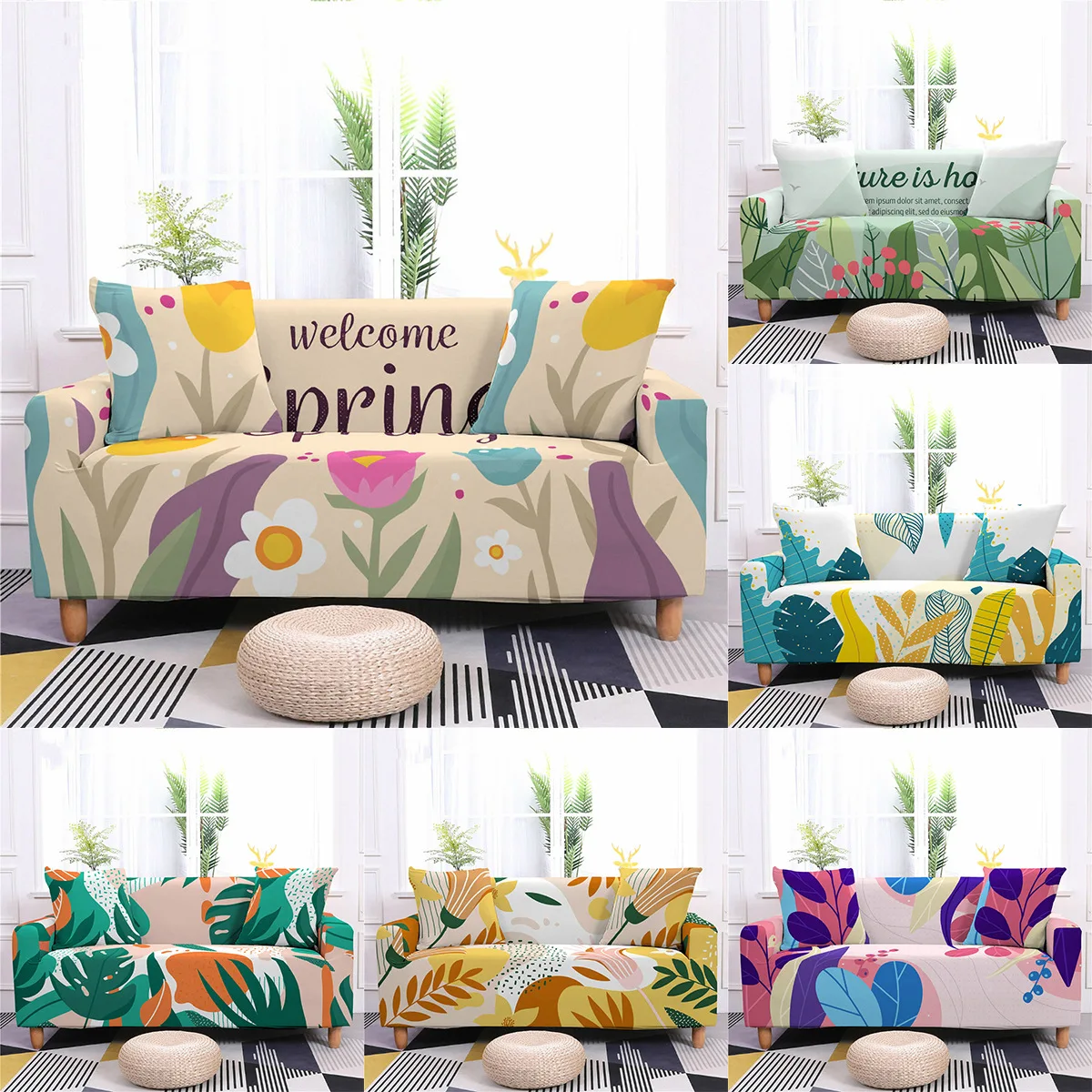 Stretch Sofa Cover Spandex Sectional Sofa L Shape Sofa Cover Digital Printing Stretch Fabric Cushion Sofa Couch Cover Universal
Stretch Sofa Cover Spandex Sectional Sofa L Shape Sofa Cover Digital Printing Stretch Fabric Cushion Sofa Couch Cover Universal
