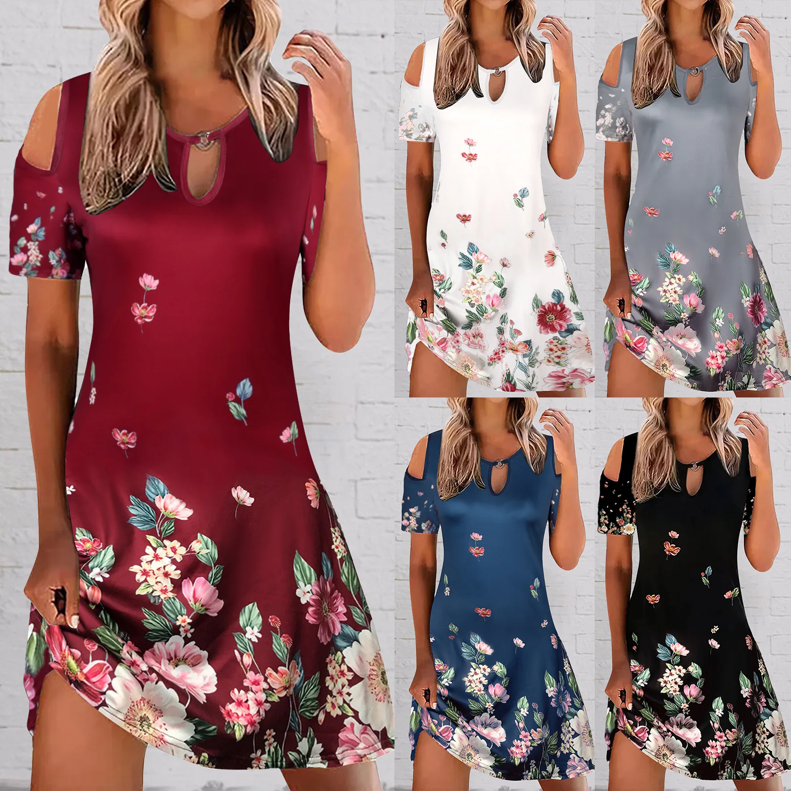 Women Loose Vintage Ruffles Befree Dress Hole Sexy Summer Off Shouler Boho Casual Party Elegant Mini Dresses
Women Loose Vintage Ruffles Befree Dress Hole Sexy Summer Off Shouler Boho Casual Party Elegant Mini Dresses