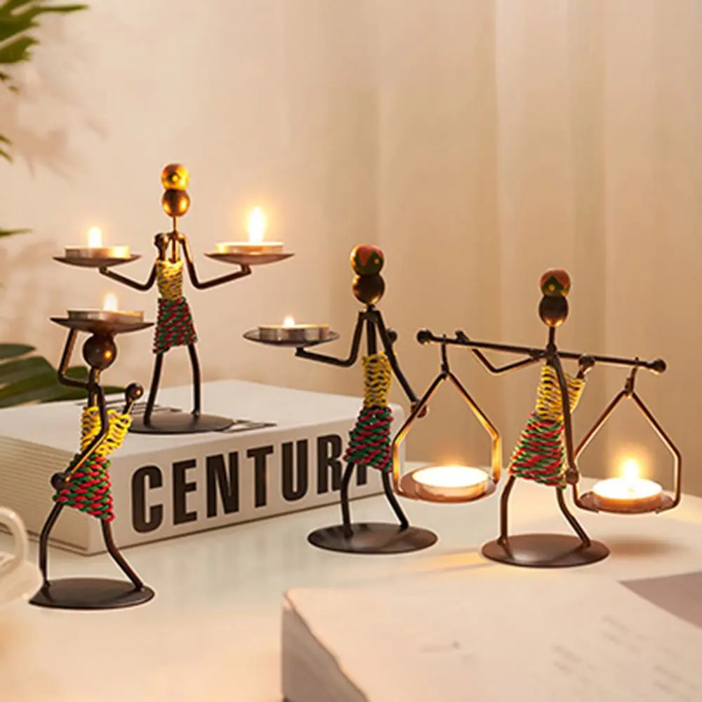 Vintage Candle Holders Home Decoration Metal People Model Candelabros Art Decorative Creative Candlestick For Party Wedding
Vintage Candle Holders Home Decoration Metal People Model Candelabros Art Decorative Creative Candlestick For Party Wedding