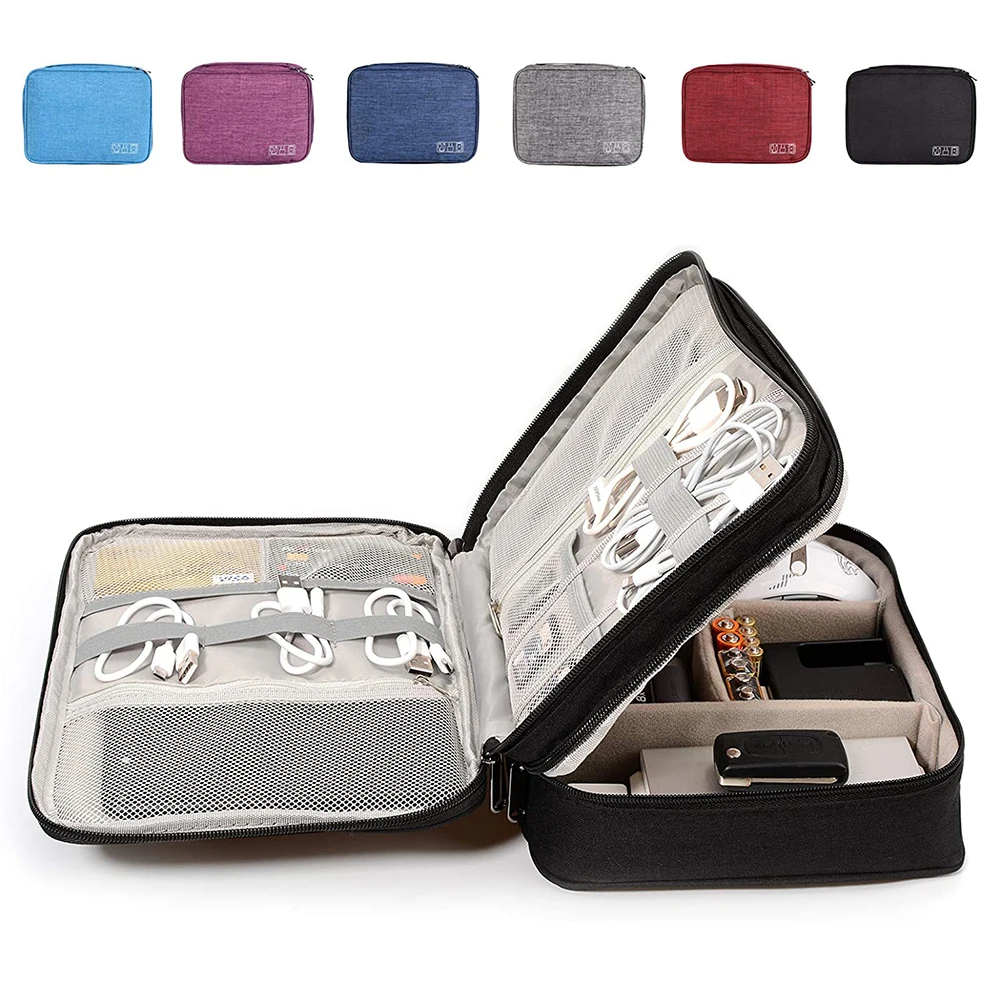 Cable Organizer Bag Travel Electronic Accessories Carrying Case for Digital Camera USB Charger Power Bank organizer Storage Bag
Cable Organizer Bag Travel Electronic Accessories Carrying Case for Digital Camera USB Charger Power Bank organizer Storage Bag