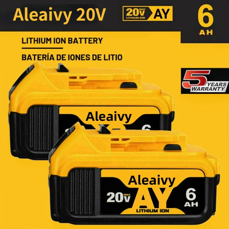 

Литиевая батарея Aleaivy для DeWalt, 18 в, 20 в, макс. 3,0/Ач, запасная батарея для электроинструмента DCB206, DCB205, DCB200, DCB203