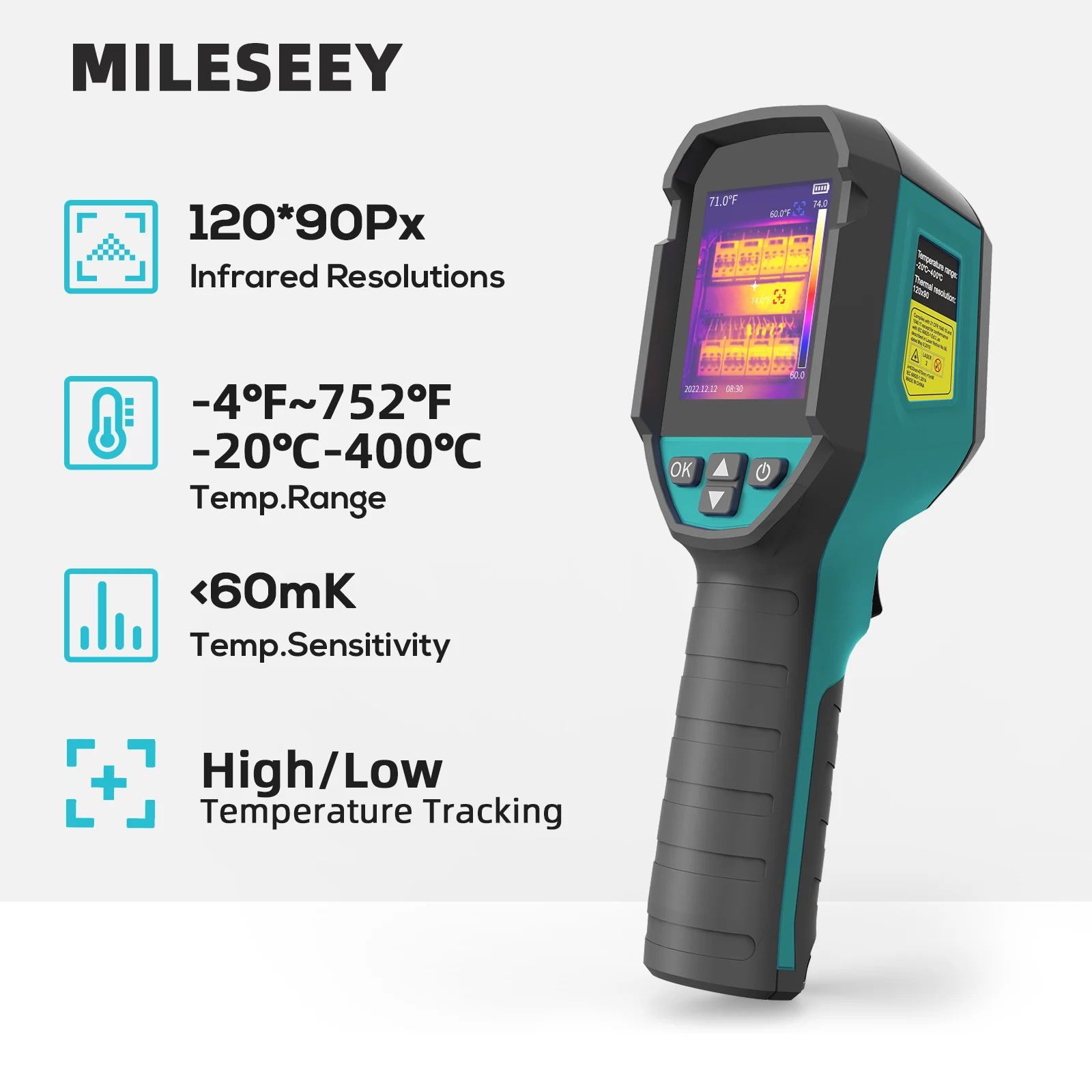 Mileseey TR120E Infrared Thermal Imager Type-C Thermal Camera for Leak Detection Portable Camera Termica for Electronics Repair
Mileseey TR120E Infrared Thermal Imager Type-C Thermal Camera for Leak Detection Portable Camera Termica for Electronics Repair