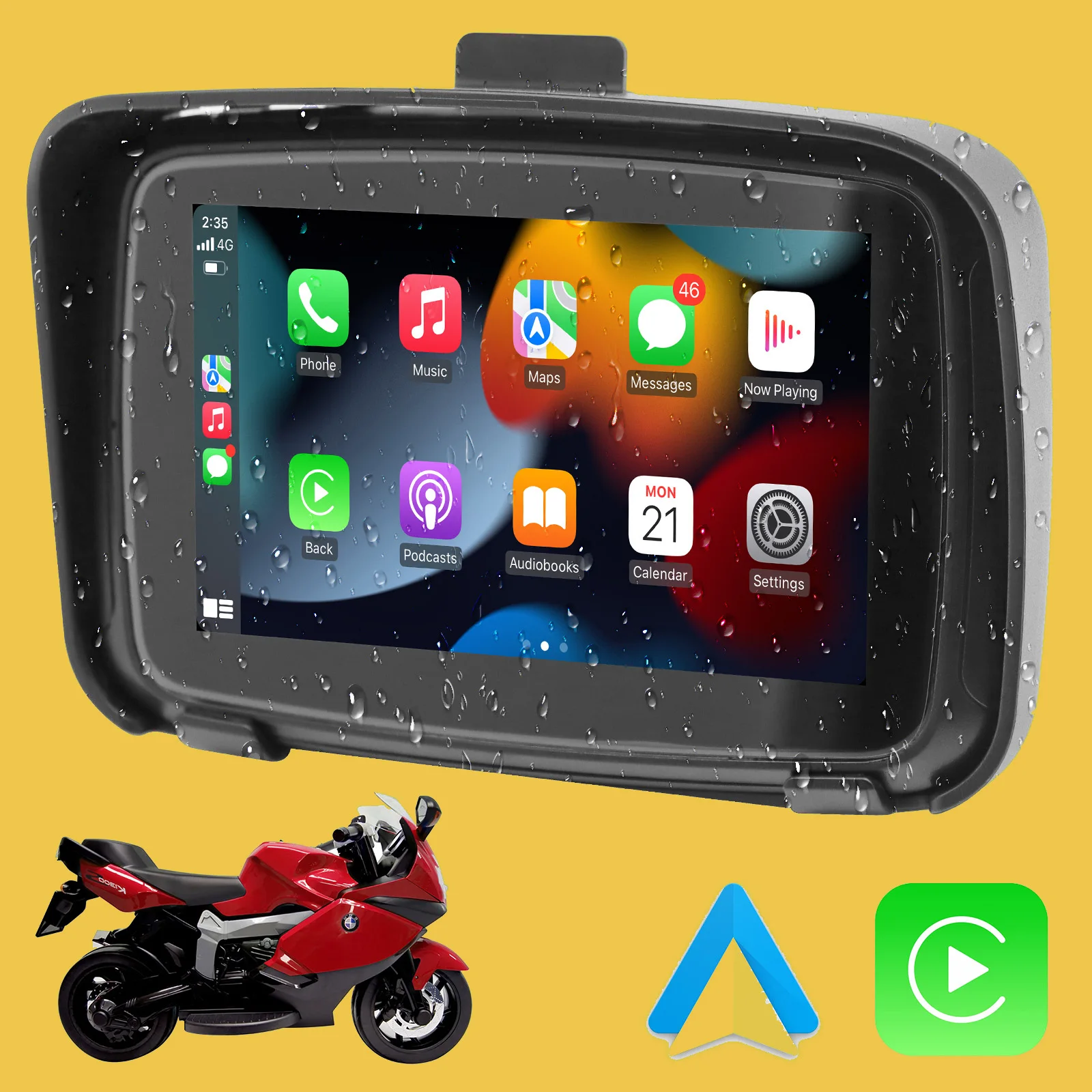 5 Inch Portable GPS Navigation Motorcycle Waterproof Carplay Display Motorcycle DVR Wireless Android Auto IPX7 GPS Screen Apple
5 Inch Portable GPS Navigation Motorcycle Waterproof Carplay Display Motorcycle DVR Wireless Android Auto IPX7 GPS Screen Apple
