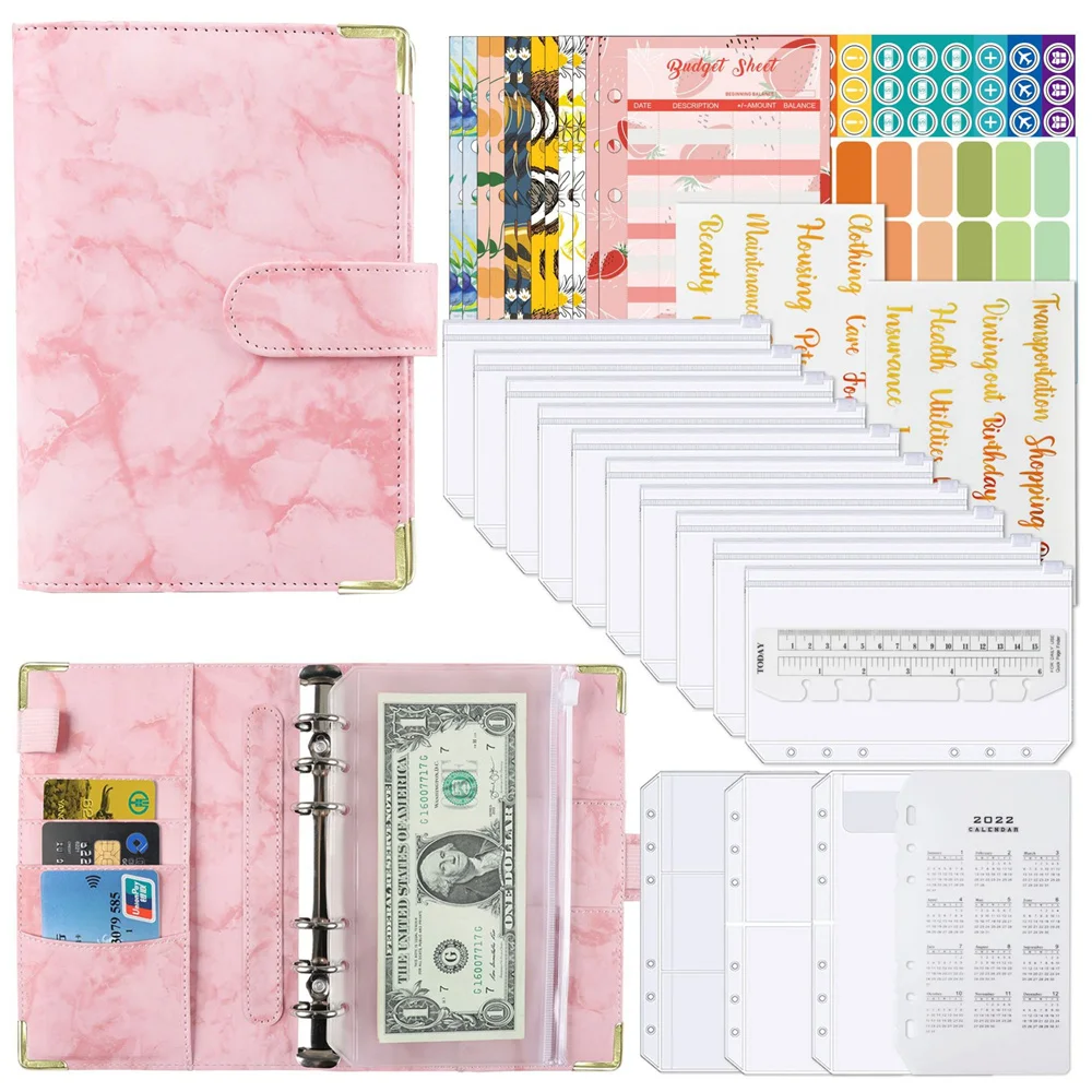 A6 PU LeatherBinder Budget Marble Pattern Notebook Binder Budget Planner Money Organizer Cash Budget Financial Planner Hand Book
A6 PU LeatherBinder Budget Marble Pattern Notebook Binder Budget Planner Money Organizer Cash Budget Financial Planner Hand Book