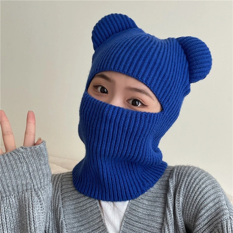 New Balaclava Hat Autumn and Winter Knitted Pullover Cap Bear Ears Outdoor Warm Riding Windproof Integrated Scarf Beanie Hats
New Balaclava Hat Autumn and Winter Knitted Pullover Cap Bear Ears Outdoor Warm Riding Windproof Integrated Scarf Beanie Hats
