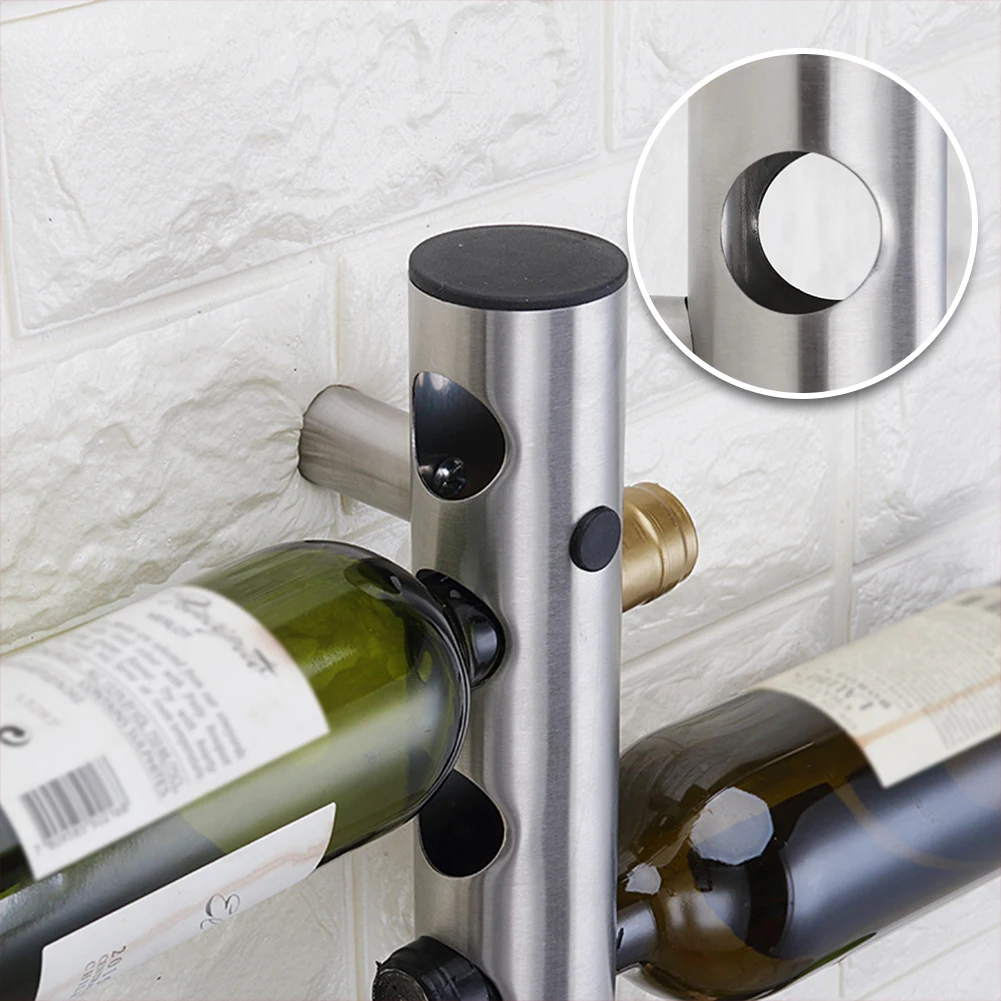 Stainless Steel Wall-shaped Red Wine Rack Creative Red Wine Rack Wall Tubular For Wine Bottles Wine Racks Holder Hanger New
Stainless Steel Wall-shaped Red Wine Rack Creative Red Wine Rack Wall Tubular For Wine Bottles Wine Racks Holder Hanger New
