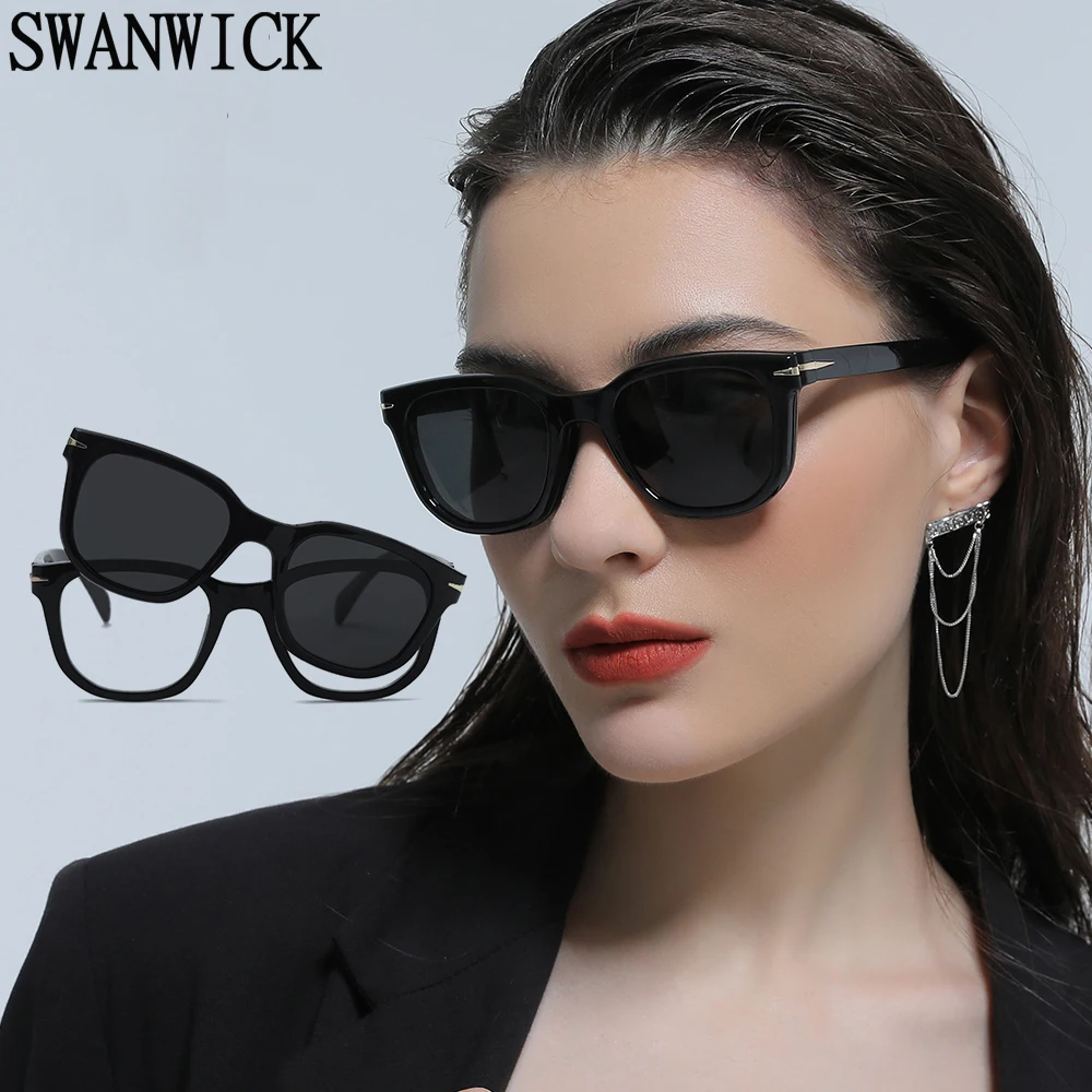 Swanwick TR90 women polarized clip on sunglasses square men UV400 eyewear female driving glasses magnet black brown hot selling
Swanwick TR90 women polarized clip on sunglasses square men UV400 eyewear female driving glasses magnet black brown hot selling