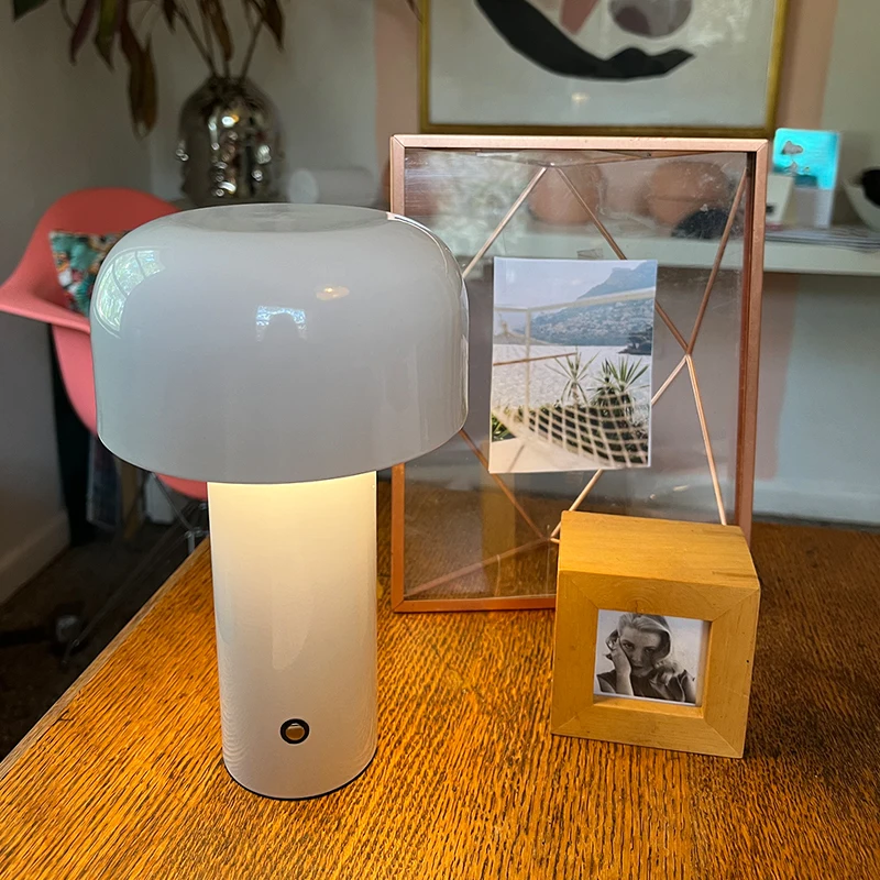 Italian Mushroom Rechargable LED Night Light USB Charging Touch Bedside Table Lamp Portable Living Room Decoration Lamp
Italian Mushroom Rechargable LED Night Light USB Charging Touch Bedside Table Lamp Portable Living Room Decoration Lamp