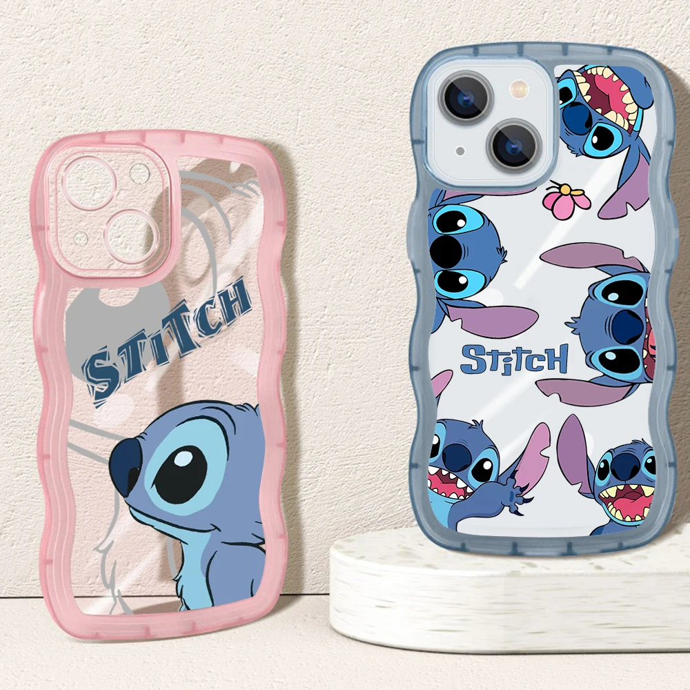 Cute Disney stitch Transparent Curly Wave phone Case for iPhone 11 12 13 14 Pro Max 7 8 Plus X XR XS Shockproof Bumper Cover
Cute Disney stitch Transparent Curly Wave phone Case for iPhone 11 12 13 14 Pro Max 7 8 Plus X XR XS Shockproof Bumper Cover