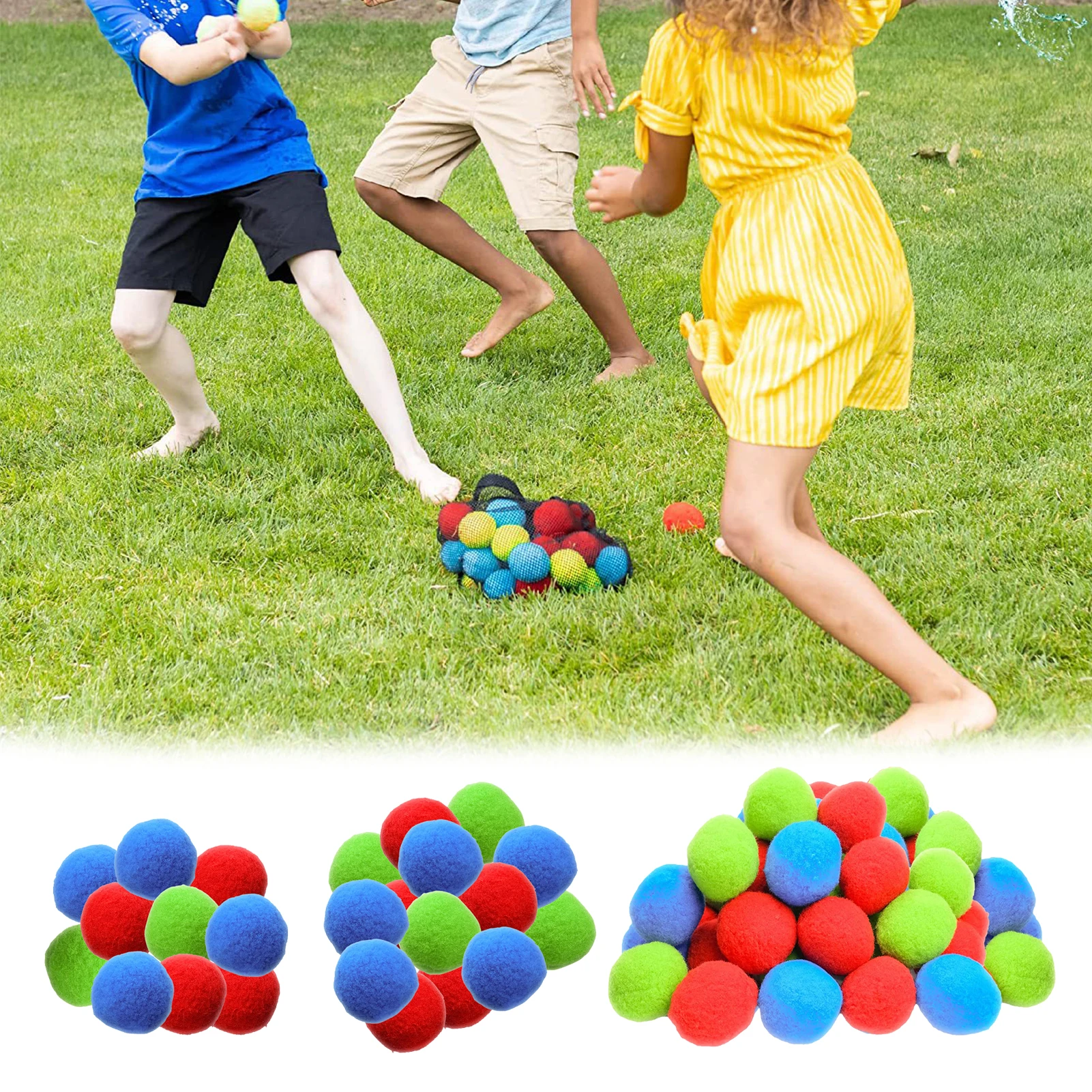 30PCS Reusable Beach Water Balls For Kids Outdoor Summer Soaking Games And Fun Children Party Activities Swimming Pool Toys
30PCS Reusable Beach Water Balls For Kids Outdoor Summer Soaking Games And Fun Children Party Activities Swimming Pool Toys