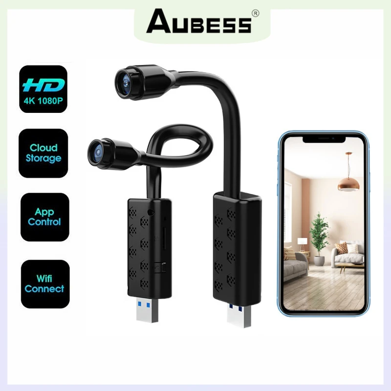 Mini USB Camera 1080P HD Real-time Surveillance Invisible Cameras CCTV Cloud Storage Smart AI Human Detection Support SD Card
Mini USB Camera 1080P HD Real-time Surveillance Invisible Cameras CCTV Cloud Storage Smart AI Human Detection Support SD Card