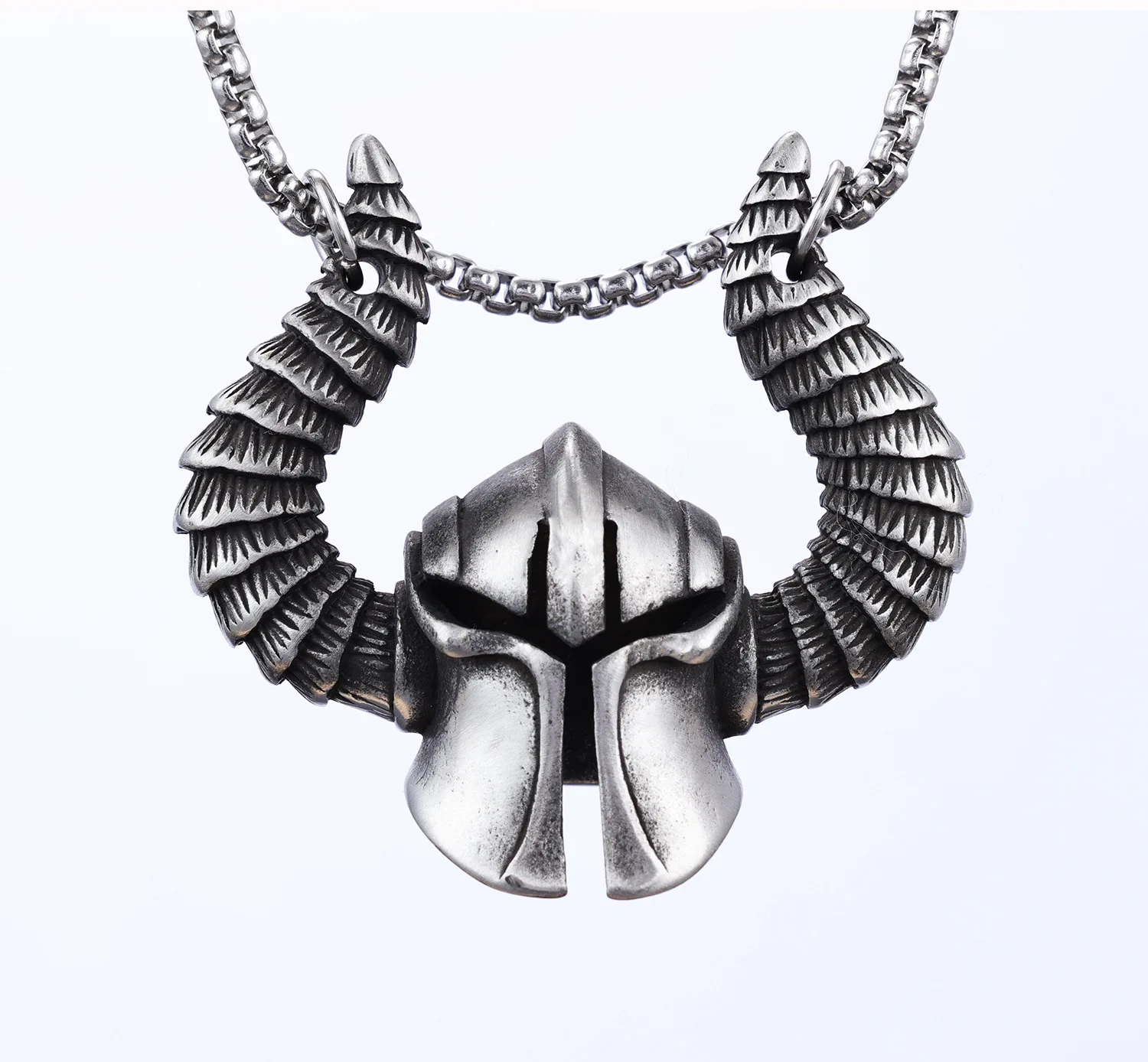 Vintage Punk Style Jewelry Stainless Steel Ares Helmet Pendant Trend Men'S Clothing Accessories Tag Gift
Vintage Punk Style Jewelry Stainless Steel Ares Helmet Pendant Trend Men'S Clothing Accessories Tag Gift