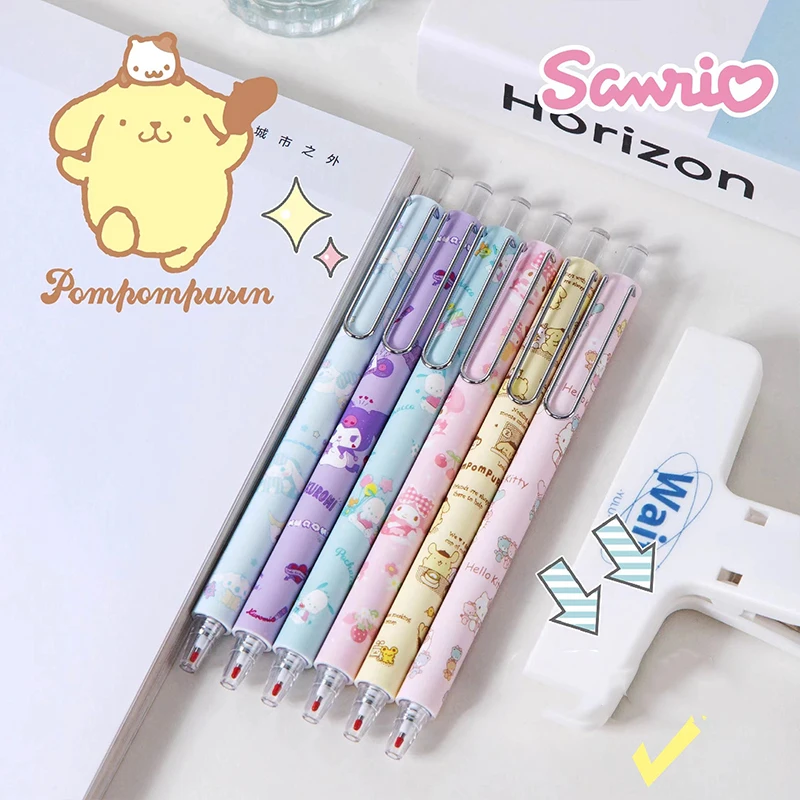 6 шт. кавайная Sanrio нейтральная ручка Kuromi Cinnamoroll аниме милая ученическая работа Искусственные игрушки для подарков
6 шт. кавайная Sanrio нейтральная ручка Kuromi Cinnamoroll аниме милая ученическая работа Искусственные игрушки для подарков