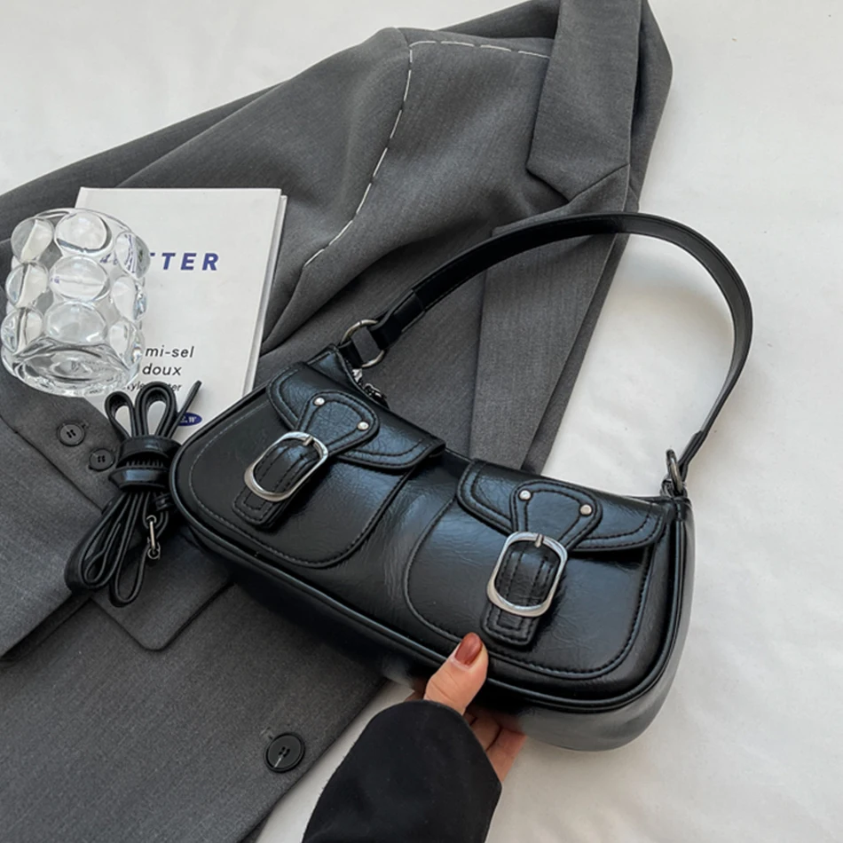 Fashion Leather Shoulder Armpit Crossbody Bags for Women Design Small Pocket Underarm Handbags and Purses Trend Simple Side Bags
Fashion Leather Shoulder Armpit Crossbody Bags for Women Design Small Pocket Underarm Handbags and Purses Trend Simple Side Bags