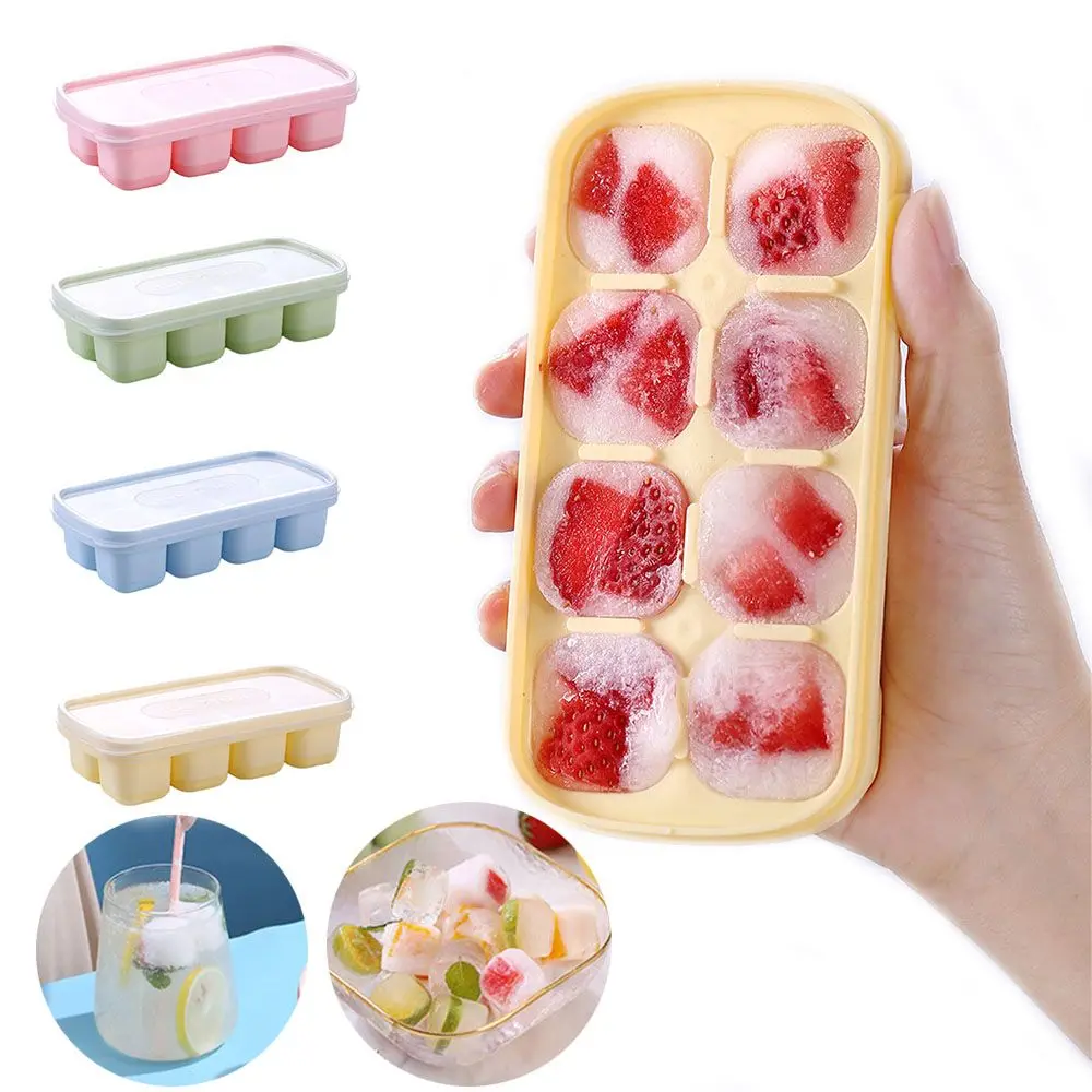 Summer Fast Cool Gadget DIY Party Bar 8 Grids Ice Cube Maker Beer Coffee Chiller Silicone Mold With Lid Drink Cooling
Summer Fast Cool Gadget DIY Party Bar 8 Grids Ice Cube Maker Beer Coffee Chiller Silicone Mold With Lid Drink Cooling
