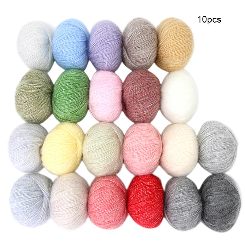 10pcs Mohair Yarn Knitting Baby Sweater Dedelgado Cashmere Yarn Wool Knitting Yarns Cotton Baby Woolen DIY Hand-knitted Sweater
10pcs Mohair Yarn Knitting Baby Sweater Dedelgado Cashmere Yarn Wool Knitting Yarns Cotton Baby Woolen DIY Hand-knitted Sweater