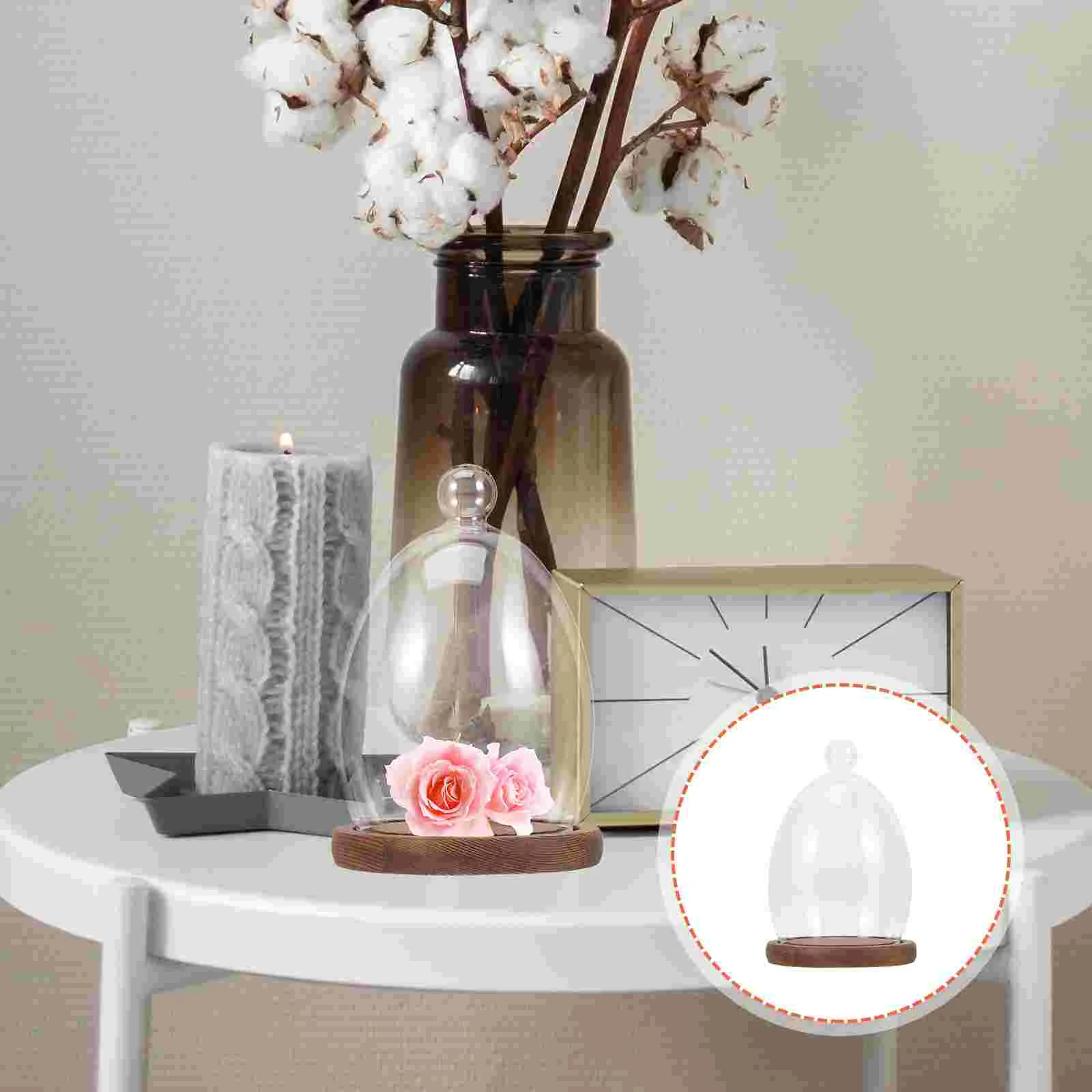 Egg Glass Cover Dome Base Flower Dustproof Clear Cupcake Stand Dessert Preserved Wooden Tabletop Decor
Egg Glass Cover Dome Base Flower Dustproof Clear Cupcake Stand Dessert Preserved Wooden Tabletop Decor