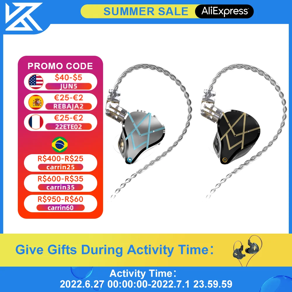 KZ ASX Headset 20 BA Units HIFI Bass In Ear Monitor Balanced Armature Earphones Noise Cancelling Earbuds Sport Wired Headphones
KZ ASX Headset 20 BA Units HIFI Bass In Ear Monitor Balanced Armature Earphones Noise Cancelling Earbuds Sport Wired Headphones
