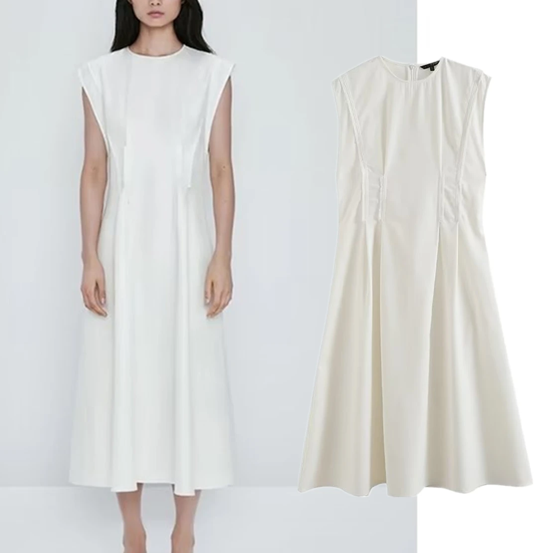 Elmsk 2023 Spring/Summer New Women's Loose Cotton Hemp White Dress Fashion Office Lady Elegant Midi Dress Women
Elmsk 2023 Spring/Summer New Women's Loose Cotton Hemp White Dress Fashion Office Lady Elegant Midi Dress Women