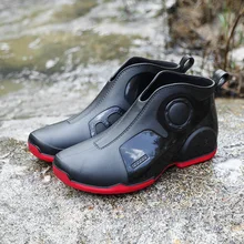 Men Outdoor Fishing Rain Boots 2023 Fashion Non-slip Waterproof Rain Boots Indoor Kitchen Work Rain Boots Car Wash Boots 레인부츠 남성