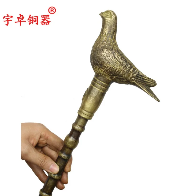 Yuzhuo Copper Pure Copper Pigeon Crutch Brass Pigeon Crutch Walking Stick Home Decorative Crafts Ornaments
Yuzhuo Copper Pure Copper Pigeon Crutch Brass Pigeon Crutch Walking Stick Home Decorative Crafts Ornaments