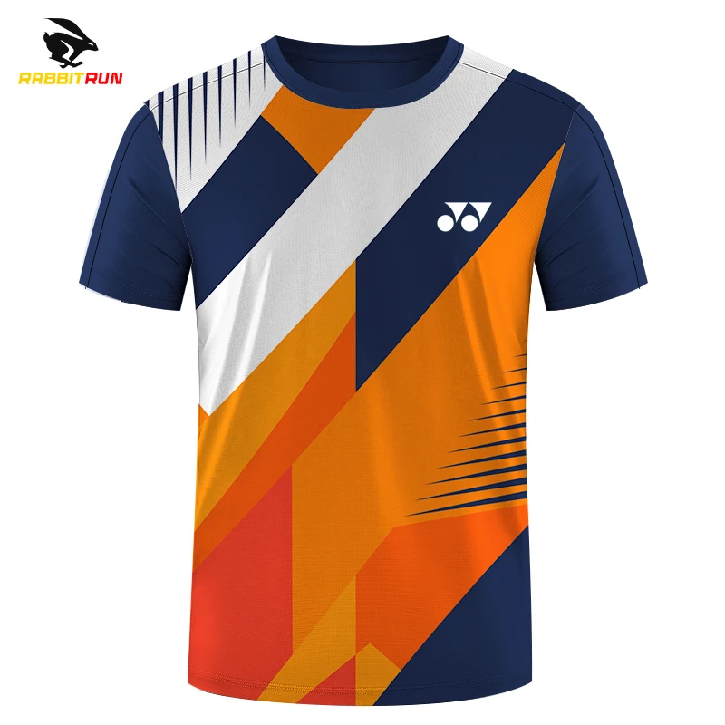 

Мужская футболка с логотипом быстросохнущая мужская тренировочная форма для бадминтона Одежда Для Настольного Тенниса Футболка с принтом дышащая Спортивная одежда для мальчиков