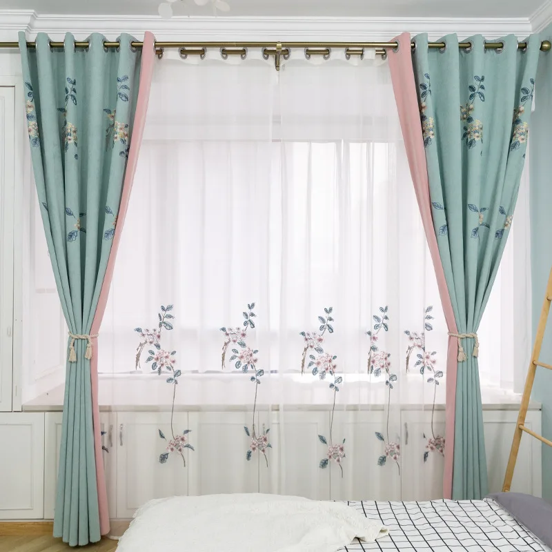 Modern minimalist curtains living room dining room bedroom blackout stitching fresh embroidered custom luxury pastoral style
Modern minimalist curtains living room dining room bedroom blackout stitching fresh embroidered custom luxury pastoral style
