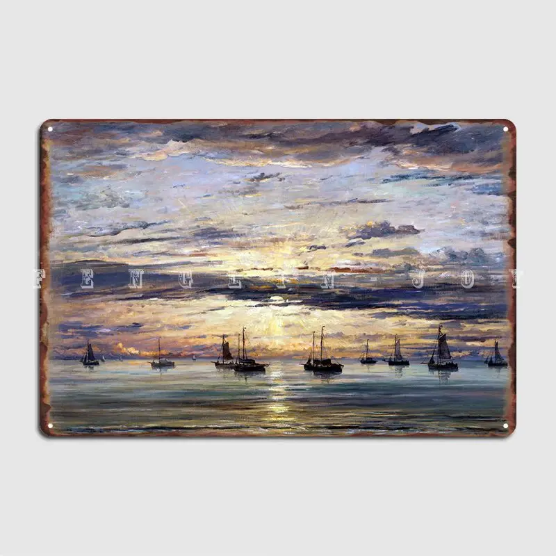 Fishing Vessels At Sunset Metal Sign Club Club Bar Garage Decoration Design Tin Sign Poster
Fishing Vessels At Sunset Metal Sign Club Club Bar Garage Decoration Design Tin Sign Poster